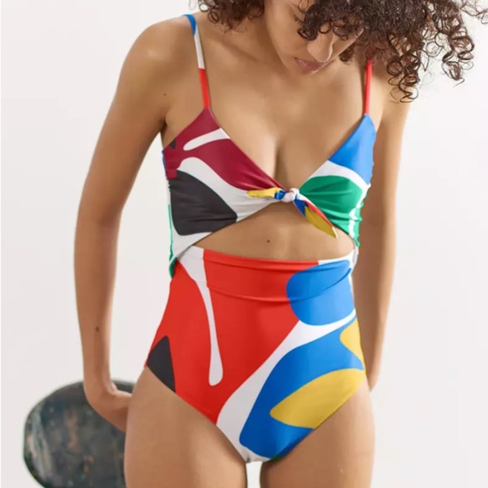 Mara Hoffman - Kia multi-color swimsuit in Latica